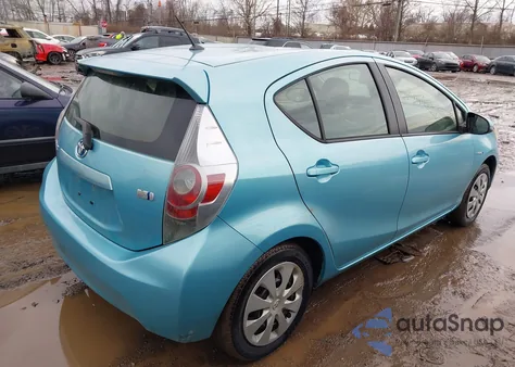 2014 Toyota Prius C One from USA, damaged, VIN JTDKDTB3XE1077580